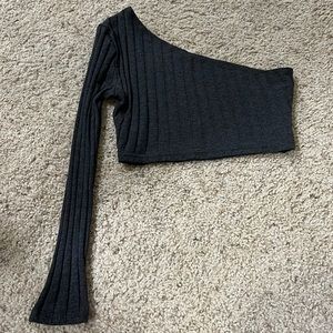 SHEIN One Shoulder Crop Top Sz M